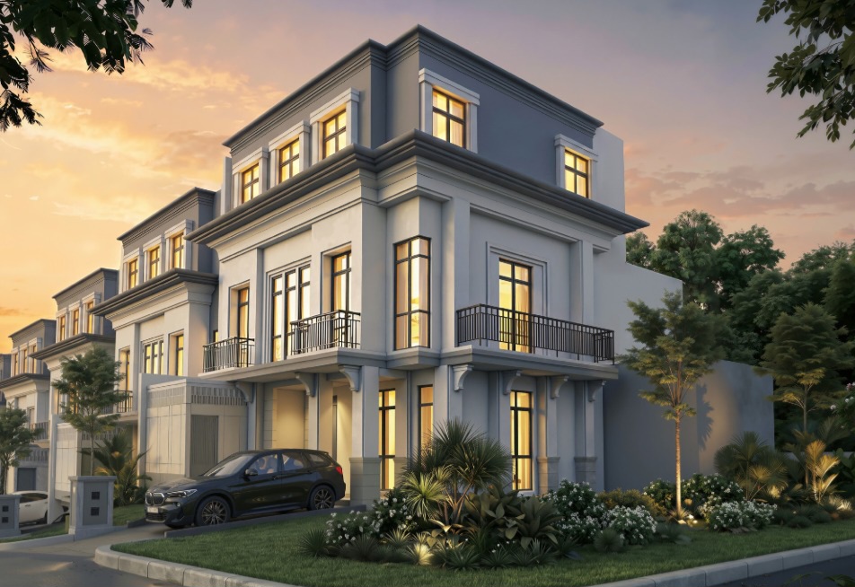 Fasad Red Sherwood Residence Summarecon Bogor